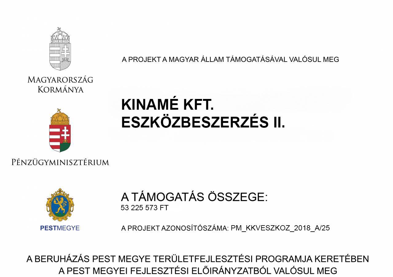 KINAMÉ Kft. eszközbeszerzés II. - PM_KKVESZKOZ_2018_A/25